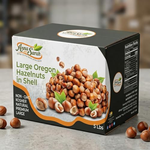 Anna and Sarah Large Oregon Hazelnuts in Shell in Box, 5 Lbs