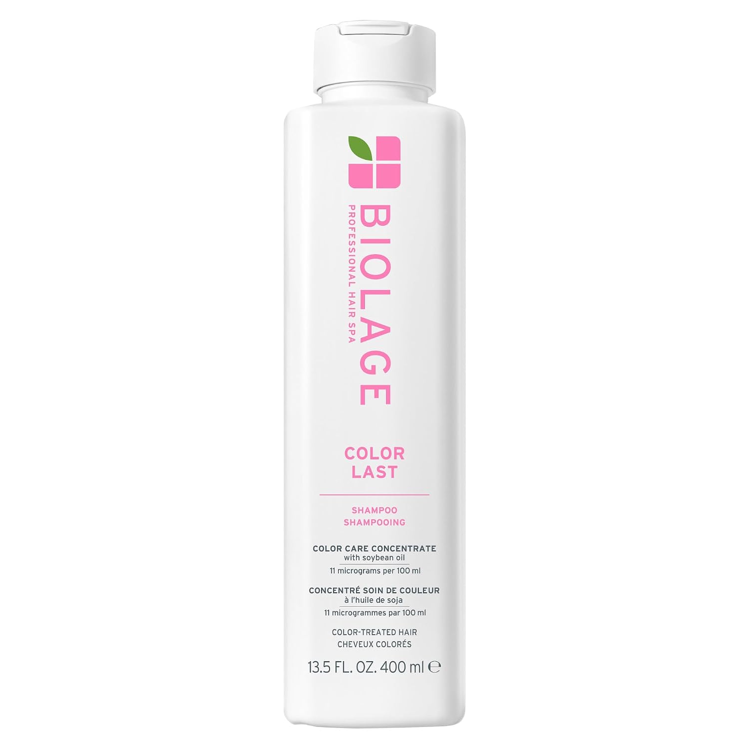 Biolage Color Last Shampoo – For Color-Treated Hair | Soybean oil, stearic acid, vegan, paraben-free, mineral oil-free, cleanses, hydrates