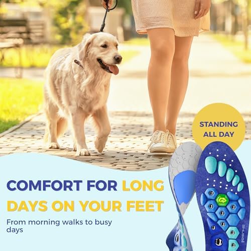 Akusoli Velumi Insoles for Woman, Shoe Insert S/M Women 5–10 Men 5.5–8 | Magnetic High Arch Support Inserts for Flat Feet