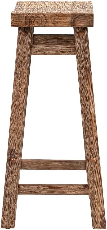 Boraam Sonoma Saddle Stool, Chestnut