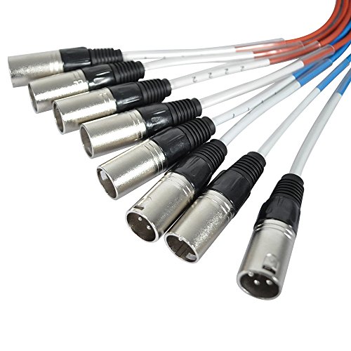 Seismic Audio SADROP-6x30 6 Channel Drop Snake Cable, 30-Feet Pro Audio Sub Snake
