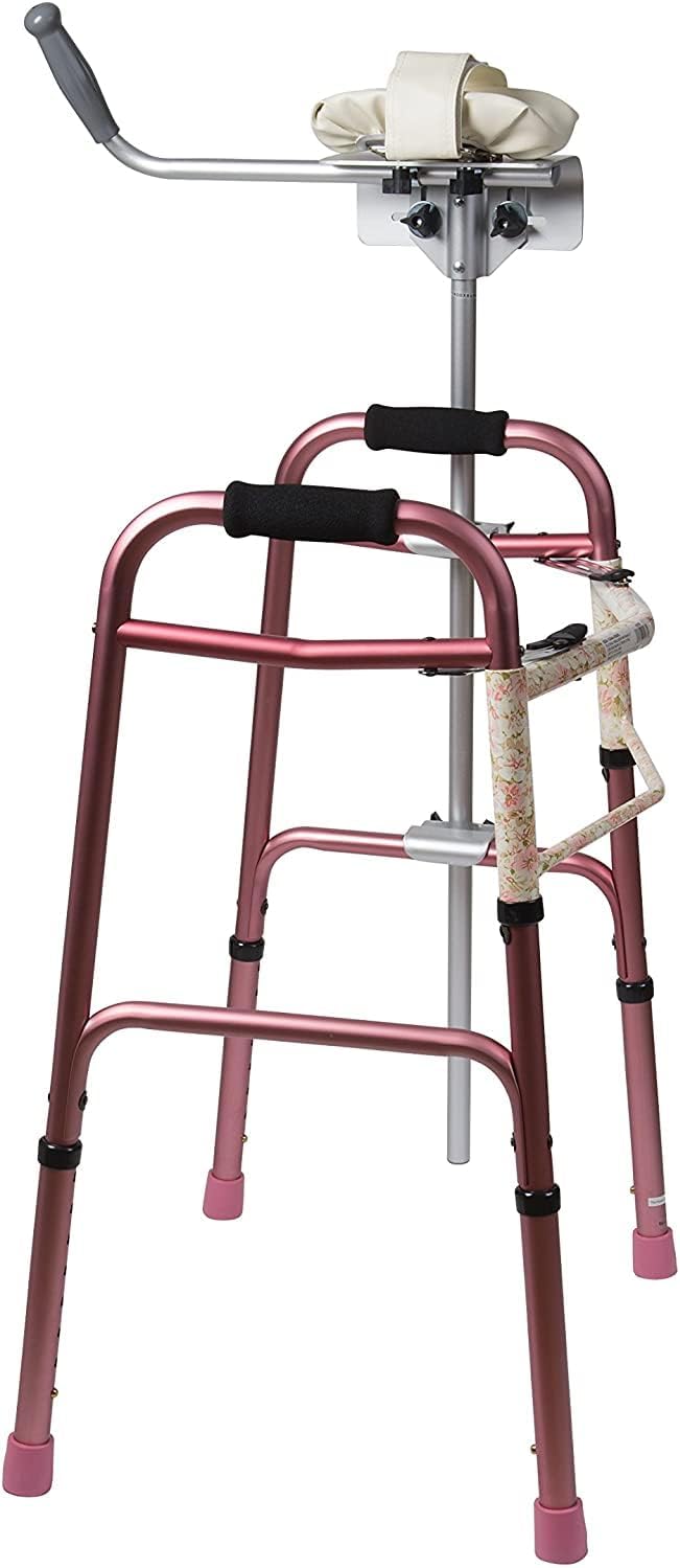 MABIS Walker Platform Attachment With Adjustable Padded Cuff, No Tools Needed, Attaches to Most Walkers, FSA and HSA Eligible