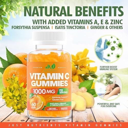 Vitamin C 1000mg Gummies – Chewable Multivitamin for Adults & Kids