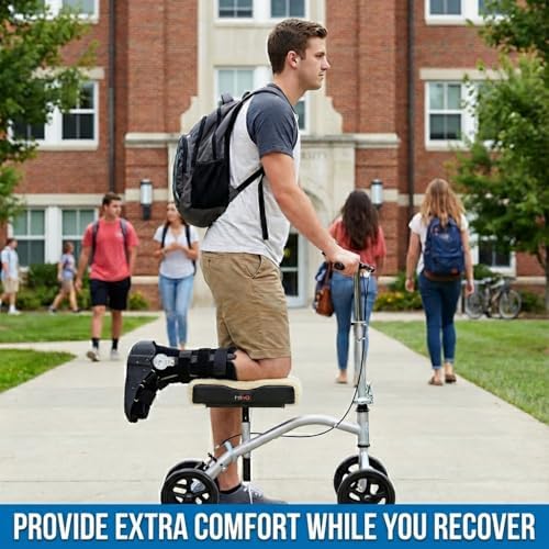 NOVA Universal Knee Scooter Platform Cover, Fleece Faux Sheepskin Cover, Easy to Fit and Washable