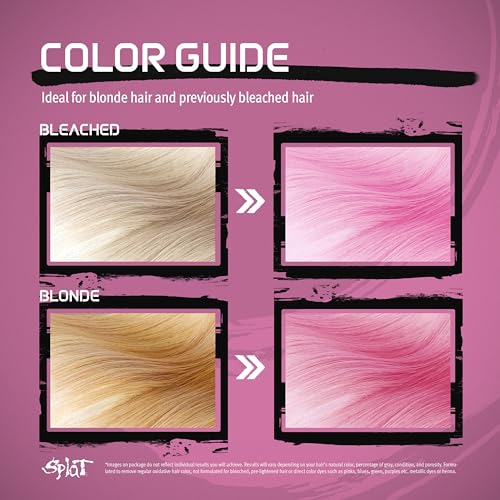 Splat Midnight Rosetta Semi Permanent Hair Dye Kit for Blondes, 1 Application, Includes Deep Reconstructor Conditioner, Lasts 30 Washes