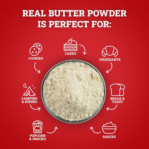 Hoosier Hill Farm Real Butter Powder, 2LB (Pack of 1)