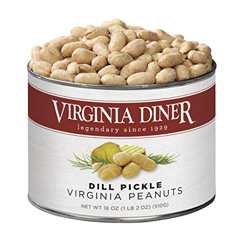 Virginia Diner Zatarain's Spicy Cajun Peanuts - Gourmet Cajun Peanuts Non-GMO, Preservative Free Gifts from Virginia Since 1929-18 Oz Can
