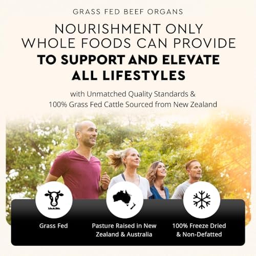 Ancestral Supplements Beef Liver Support Capsules, Iron & Energy, 180 Ct | Freeze-dried, Non-GMO Liver Rich in Heme Iron, Vitamin A & B12; Grass-fed, Desiccated, Vital Liver Support, Natural Liver