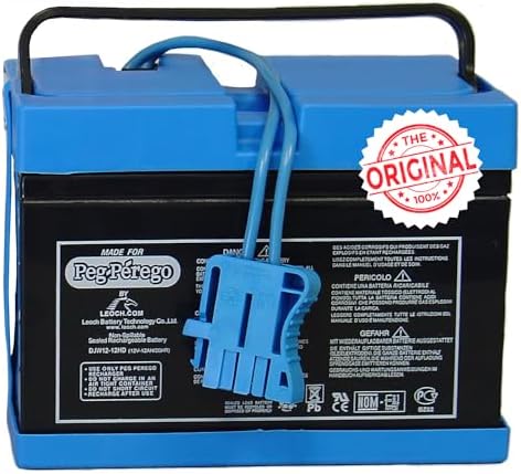 Peg Perego Official 12 Volt Replacement Battery for Ride on Toys. All Season Performance. Works with John Deere, Polaris