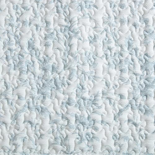 Laura Ashley – Queen Quilt Set, Soft & Lightweight Toile Bedding with Matching Shams, Reversible Floral Room Decor, College Dorm Room Essentials (Amberley Blue)