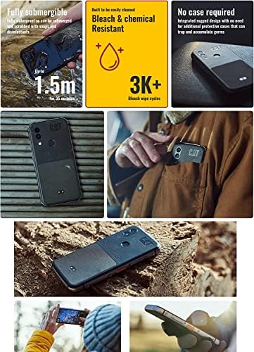 CAT Phone S62 5.7" 128GB (T-Mobile/Sprint Unlocked) 4GB RAM Rugged Waterproof Smartphone - Black