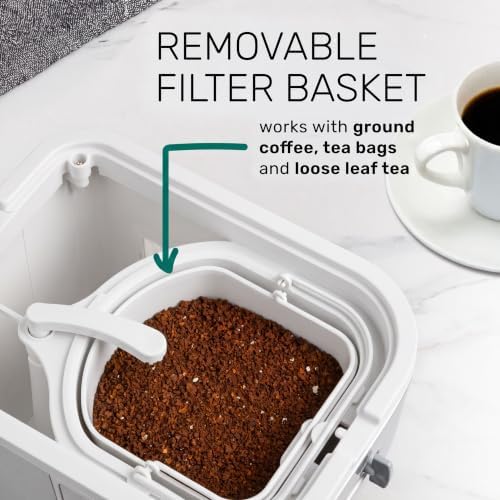 Homecraft 3-Quart Iced Coffee and Tea Maker with Filter Basket, Flavor Enhancer, Adjustable Brew Strength, Black