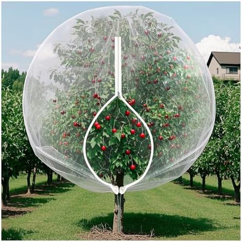 Insect Bird Barrier Mesh, 3.5 x4.6FT Garden Netting Barrier with Drawstring