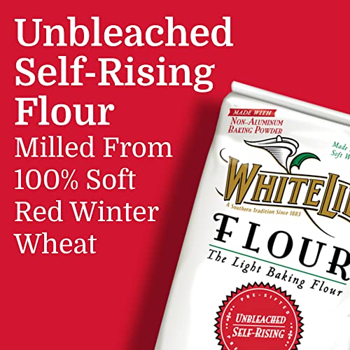 White Lily Unbleached Self-Rising Flour, 5-lb bags (2-Pack)