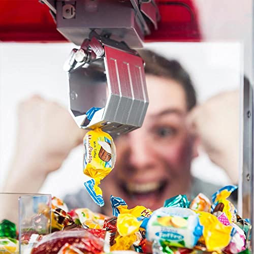 Mikamax - Candy Grabber - Arcade Game - Home Cake Machine - Claw Machine - Mini Fair Game Machine - Red - Candy Machine with Grip Arm