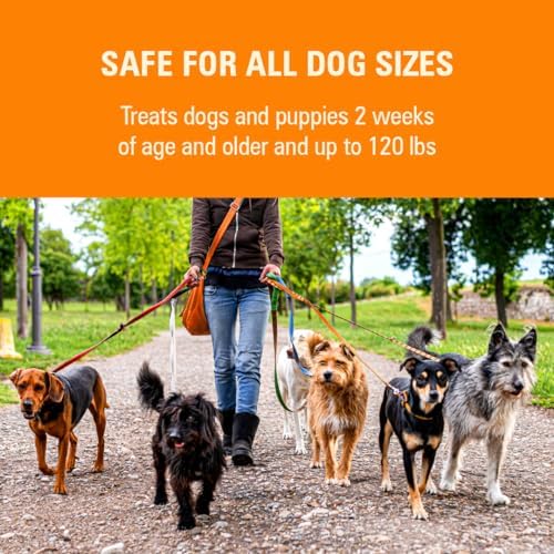 Worm X Plus 7 Way Liquid Dewormer for Dogs 2 oz Broad Spectrum Canine Anthelmintic Suspension Removes Hookworms and Roundworms for Dogs Up to 120 lbs | Ideal for Dogs up to 120 lbs; Precise Weight-Based Dosing; broad-spectrum canine parasite control; 2 o…