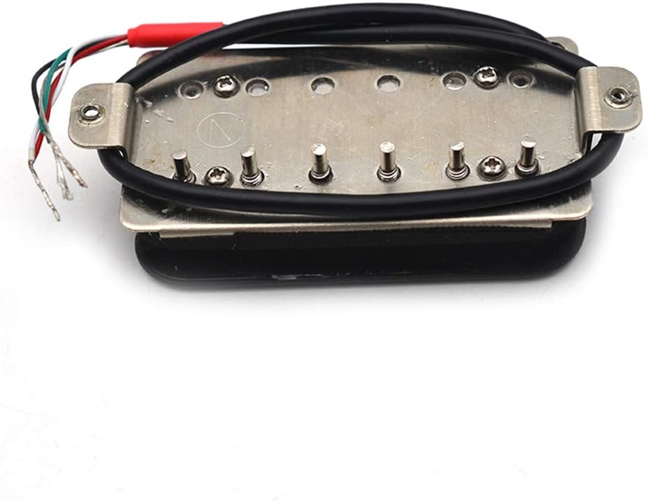 SAPHUE Alnico 5 Humbucker Pickup Double Coil Electric Guitar Pickups Set with Neck and Bridge with Prewired and Screws Parts Accessories Kit Black