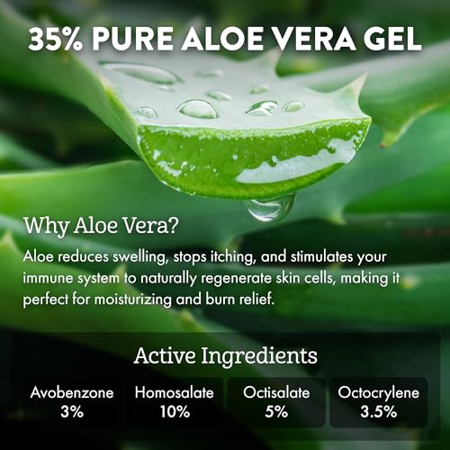 Aloe Up Sport Sunscreen Spray SPF 30, Water Resistant, Non-greasy, 6 oz | Broad-spectrum SPF 30; Water resistant up to 80 min; Non-greasy, With aloe vera gel, fragrance-free