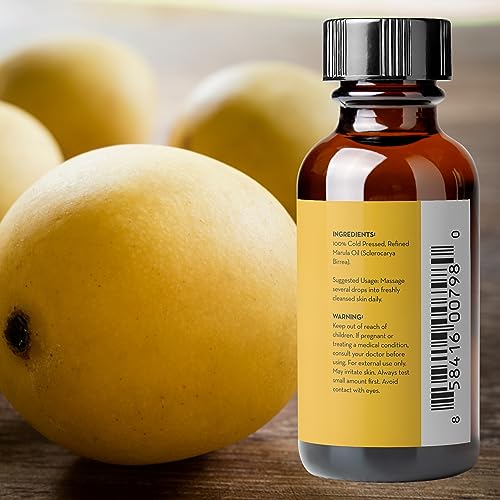 Marula Oil for Face, Hair & Skin, Cold Pressed & Pure, 1 fl oz