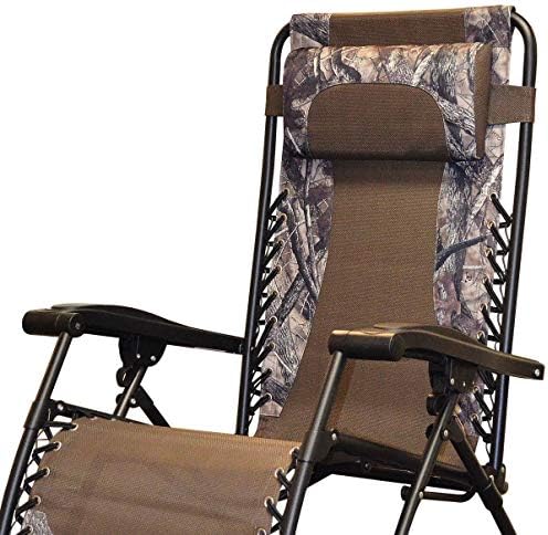 Caravan Canopy Infinity Zero Gravity Steel Frame Patio Deck Chair, Camouflage