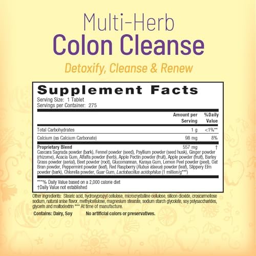 Nature's Secret Multi-Herb Colon Cleanse, 275 Tab
