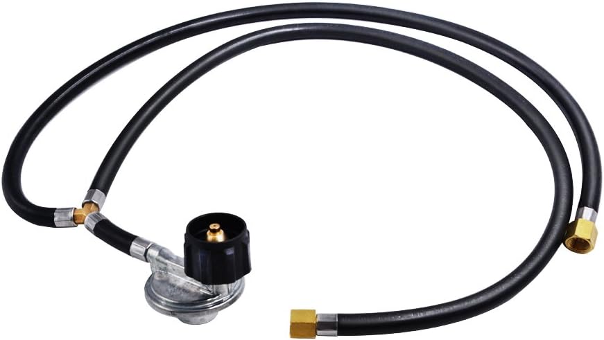 onlyfire 3 Feet Y-Splitter Low Pressure Propane Regulator Double Hoses | for Grill,Heater and Propane Appliances,QCC-1 Tank Connections