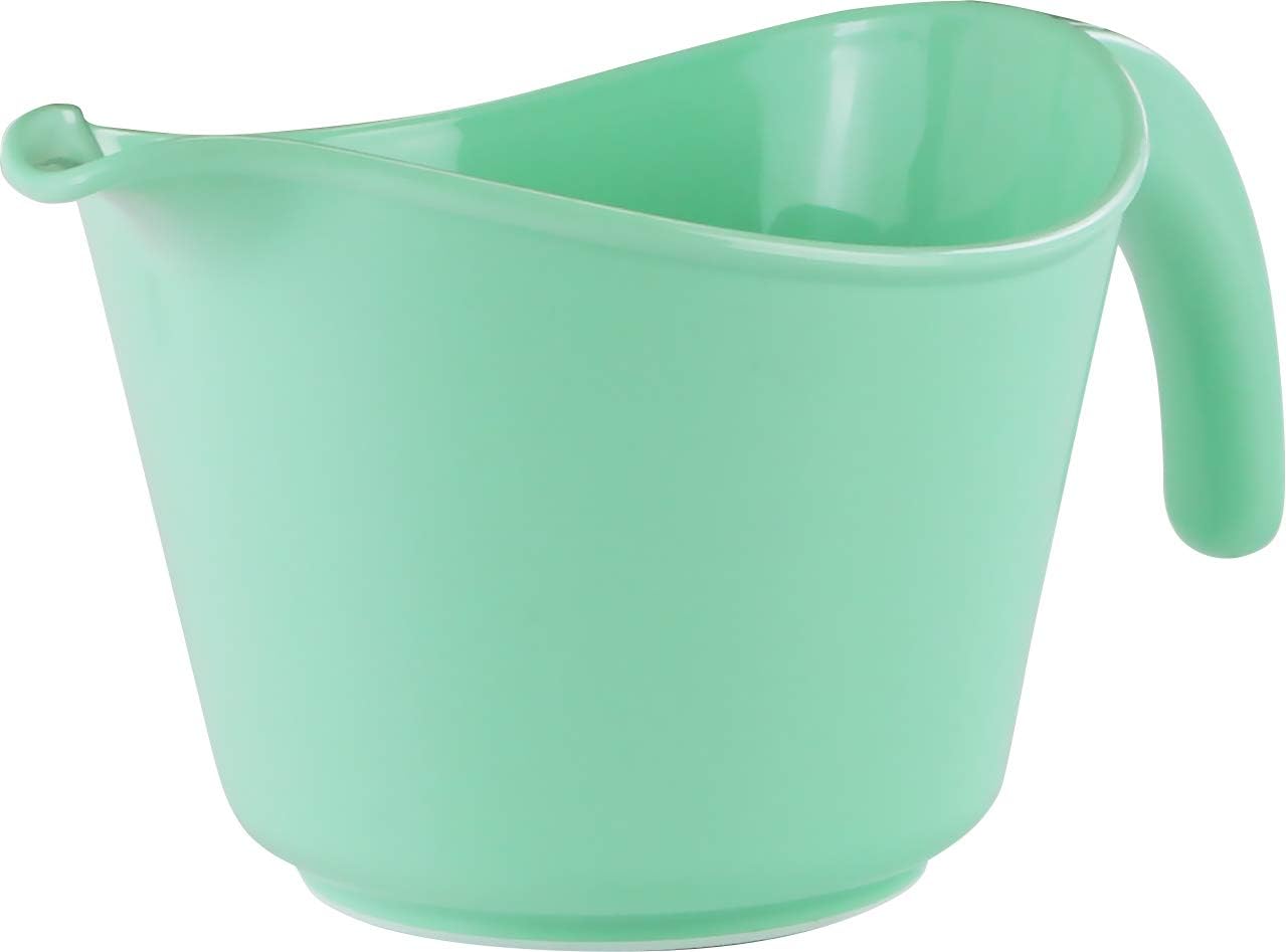 Reston Lloyd, Batter Bowl With Pour Spout, Non-Slip Base, Erogonomic Space Saving Detachable Handle, 2 QT Heavy Duty BPA-Free Microwave & Dishwasher Safe, Plum