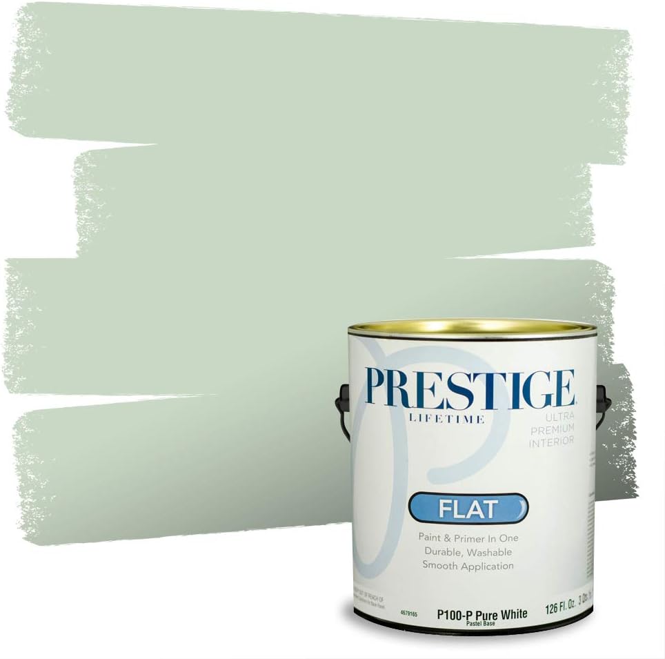 PRESTIGE Paints Exterior Paint and Primer In One, 1-Gallon, Semi-Gloss, Comparable Match of Sherwin Williams* Shamrock*