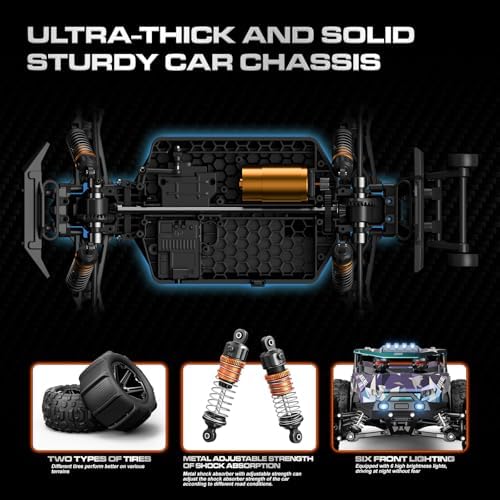 RC Cars for Adults & Boys, 1:14 Desert 4WD Off-Road RC Truck High Speed 40 km/h