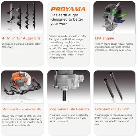 PROYAMA 54cc Post Hole Digger
