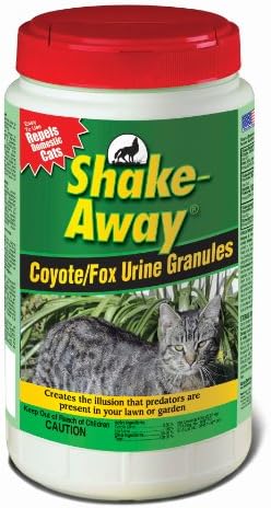 Shake Away 5006458 Coyote/Fox Urine Granules – Repels Domestic Cats, 5 lb