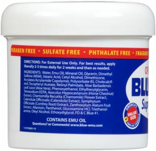 BLUE-EMU Original Super Strength Cream, Daily Muscle & Joint Support