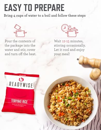 READYWISE Emergency Food Supply Freeze Dried Vegetables, 72 Servings