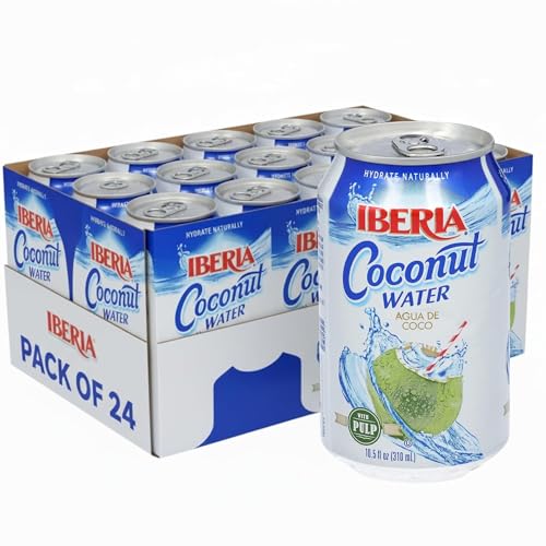 Iberia Coconut Water With Pulp, 10.5 Fl Oz (Pack of 24)