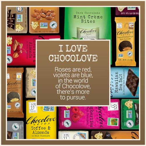 Chocolove Extra Strong Dark Chocolate Bars | 77% Cocoa | Strong & Smooth Premium Dark Chocolate | Rainforest Alliance Certified, Non-GMO