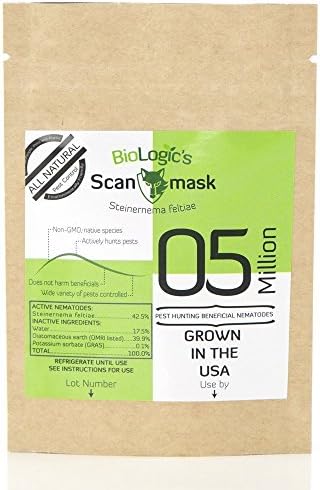 BioLogic's Scanmask Steinernema Feltiae (Sf) Beneficial Nematodes for Natural Insect Pest Control, 5 Million Size
