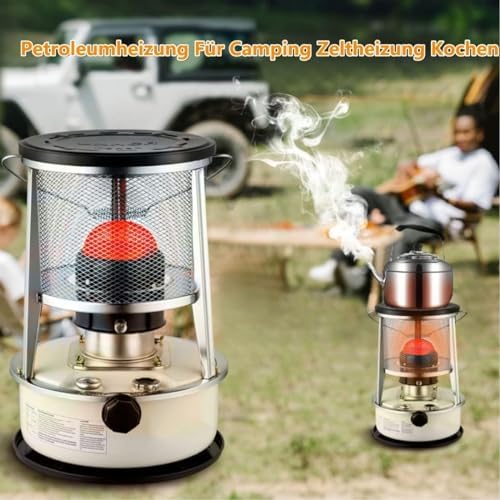Kerosene Stove Heater for Indoor Camping, Large Kerosene Stove with Automatic Extinguisher for Home, Heating, Cooking, Garage