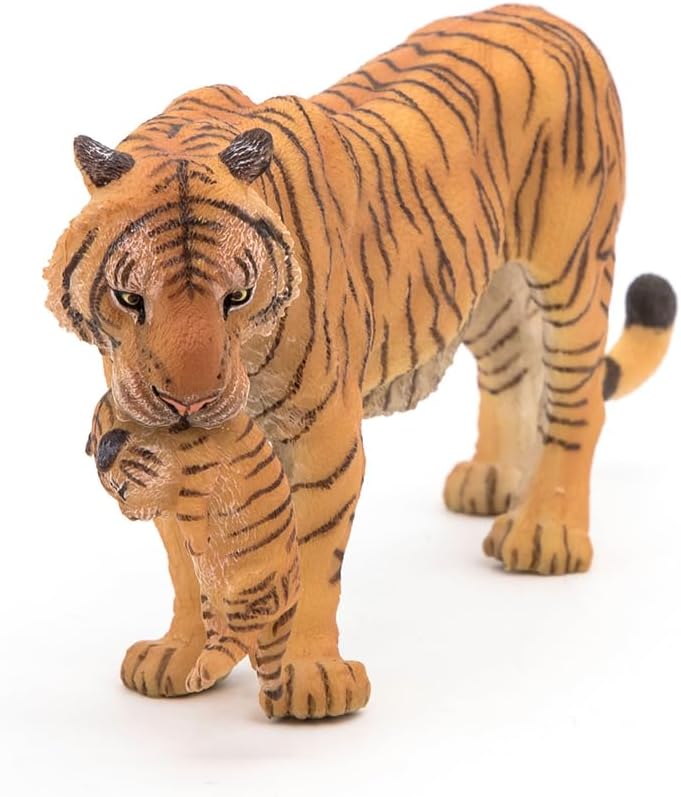 Realistic Tigress and Her Cub Figurine, Wild Life Collection