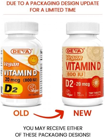 Deva Vegan Vitamins Vitamin D 800Iu Vegan 90 Tab