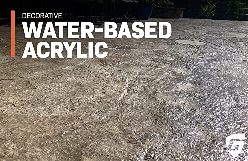 Cryli-Tek 5500-1 Gallon Water Based Acrylic Low Gloss Wet Look Water Repellent, Concrete Sealer and Paver Sealer