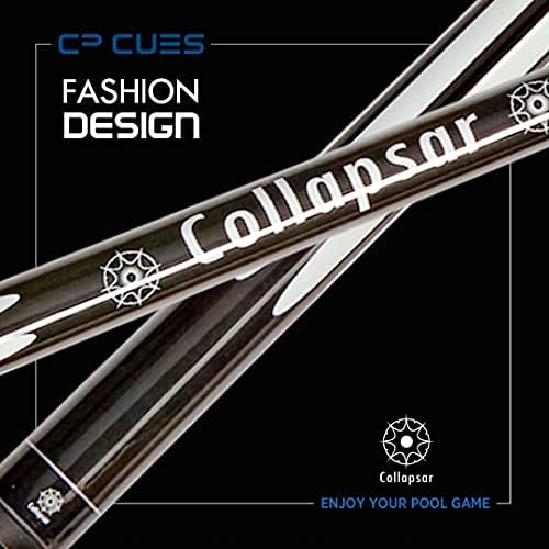 Collapsar Set of 4 Pool Cues 58 Inch 2-Piece Billiard House Bar Pool Cue Sticks