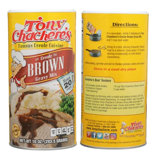 Tony Chachere Instant Gravy Mix, Creole, Roux, 3 Count