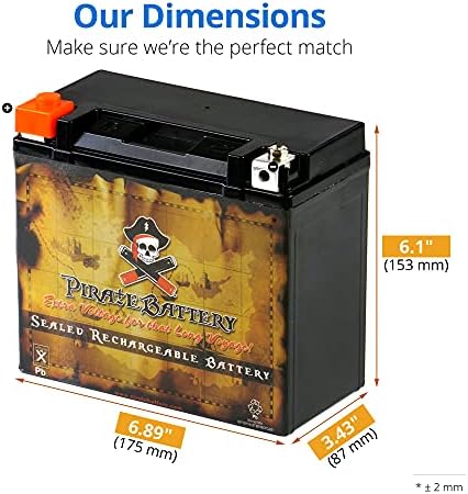 Rechargeable YTX20-BS Replacement High Performance Power Sports Battery
