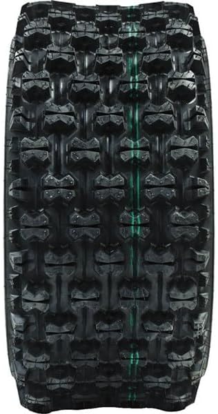 P357 ATV Rear Tire 22x11-9 GNCC Holeshot Sport RAZR Style 4-Ply Bias Construction with Non-Directional Tread Pattern For Durability, Grip