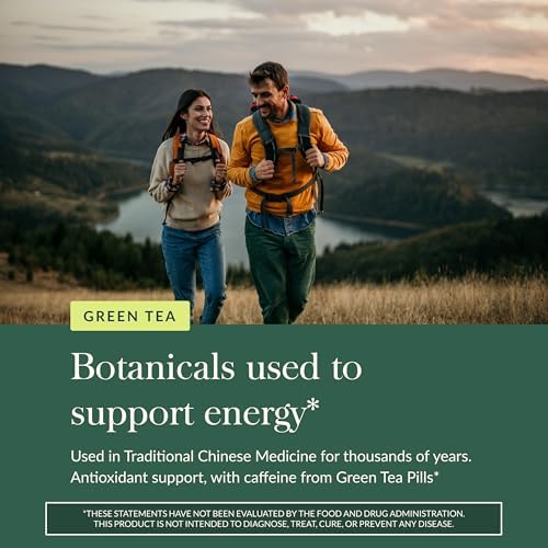 Gaia Herbs Green Tea - Helps Maintain Healthy Energy Levels* - with Green Tea Leaf & Extract - 60 Vegan Liquid Phyto-Caps (30 Servings)