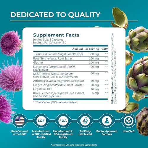PUREHEALTH RESEARCH Liver Health – Liver Cleanse Detox & Repair Supplement