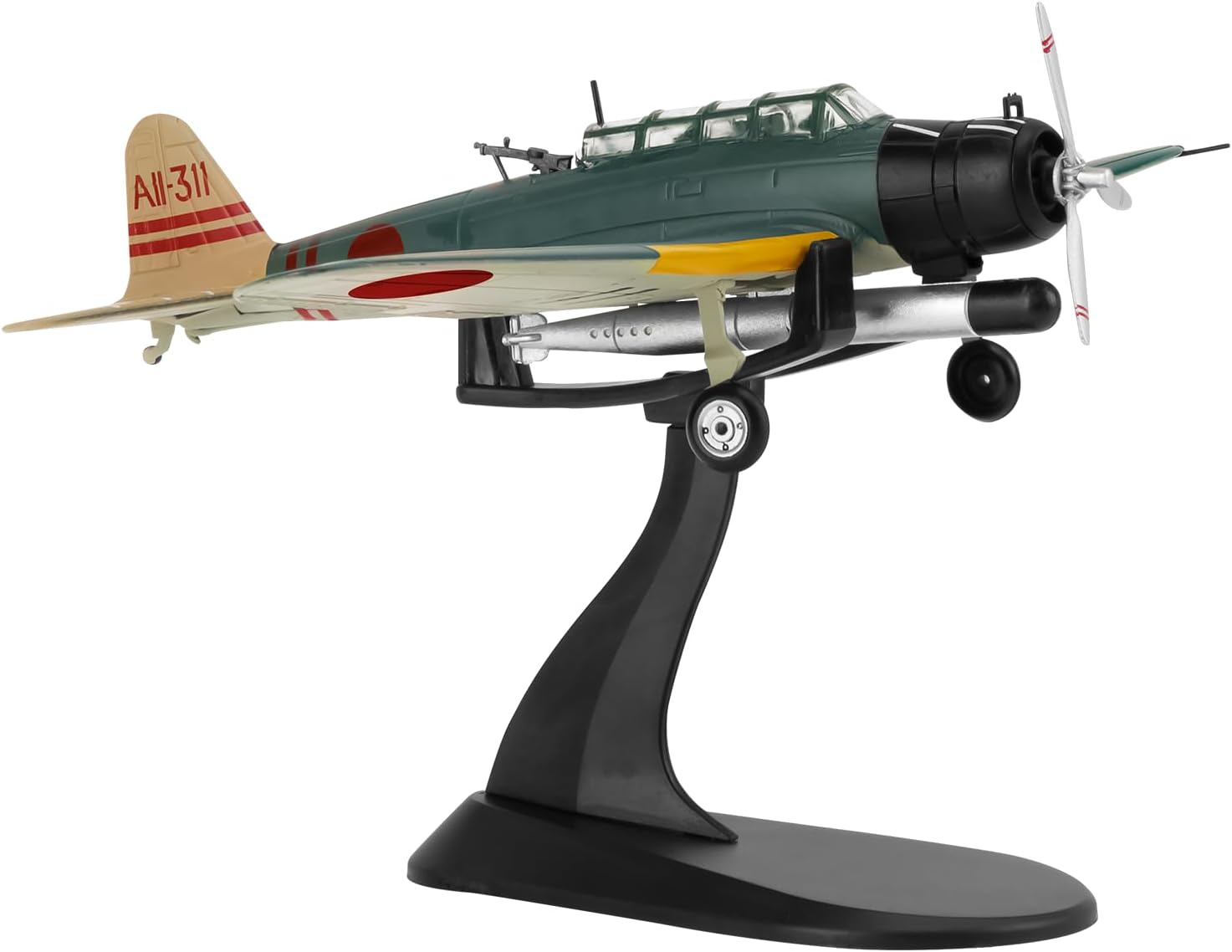 Lose Fun Park 1:72 Military Model Plane Type 97 Kate Alloy Fighter Plane Model,Model Airplane for Collection and Gift