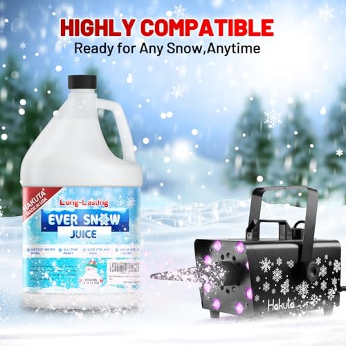 Hakuta Flakes Snow Machine Fluid, Long-Lasting Snow Juice 1 Gallon