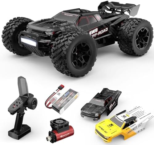 MJX 14207 1/14 Scale Brushless RC Truck, 4WD High Speed Off-Road RC Car with 2852 4200KV Motor, 50A ESC, Aluminum Chassis, 2.4GHz Remote