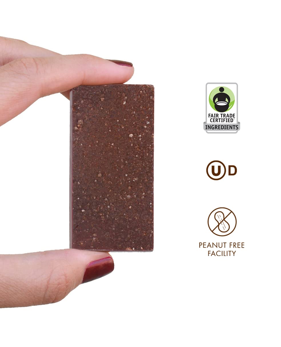 Chuao Chocolatier Salted Chocolate Crunch Dark Chocolate Mini Gourmet Chocolate Bar, 24-Ct. (0.39 oz. each)